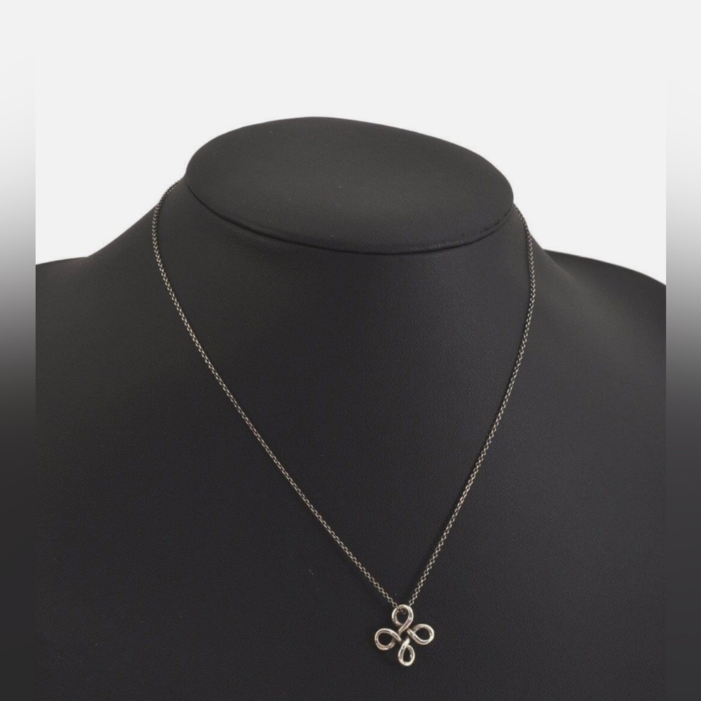 Rare🦄Auth Tiffany Elsa Peretti Sterling Silver Open Cross Necklace